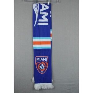 Miami FC Soccer Scarf Autograph #8 Telasco Segovia Miami Football Club